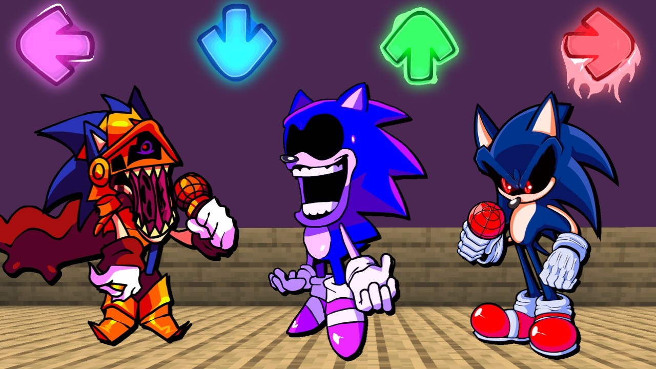SONIC.EXE, Tails, Knuckles, Amy | FNF Character Test | Gameplay VS My Playground