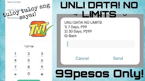 UNLI DATA! NO LIMITS | How to unli data in tnt sim