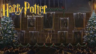 Winter Study in the Great Hall❄️Harry Potter Ambience ASMR