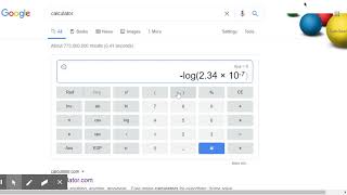 Calculating pH Using Google Calculator screenshot 3