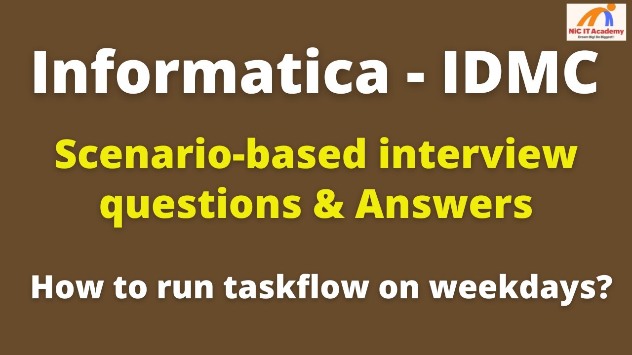 Informatica IDMC Taskflow scenario | Informatica scenario based ...