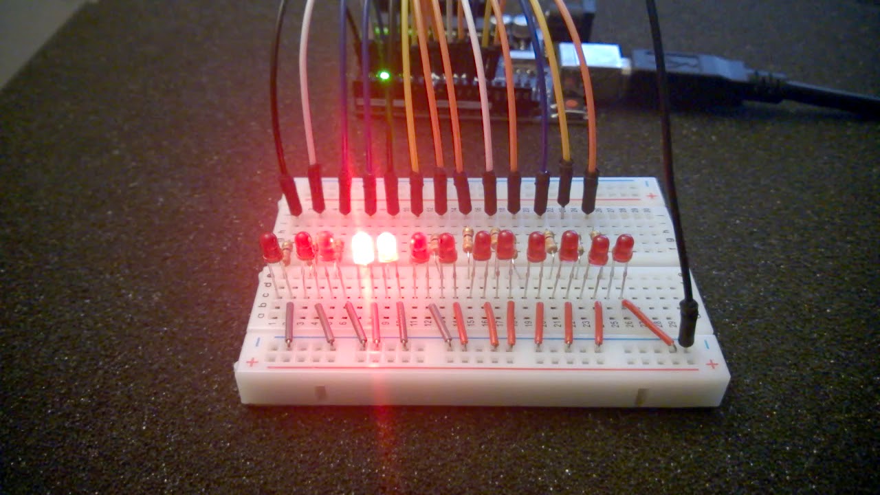 Arduino-Lauflicht mit LEDs (Larson-Scanner)