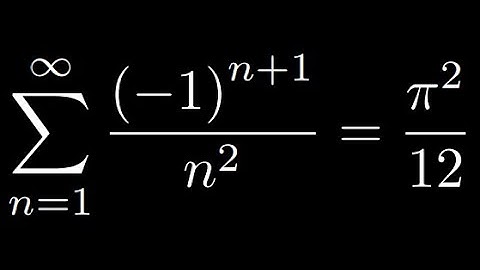 Alternating sum of the reciprocals of the squares