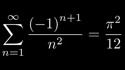 Alternating sum of the reciprocals of the squares
