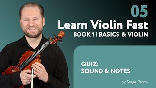 Lesson 5 - Sound and Notes | Learn Violin Fast Book 1
