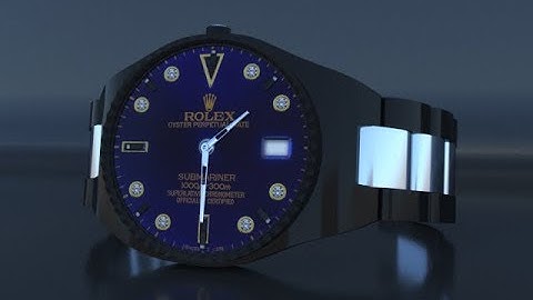 Modeling a 3D watch with 3ds Max and Vray Renderer | 3ds Max tutorial