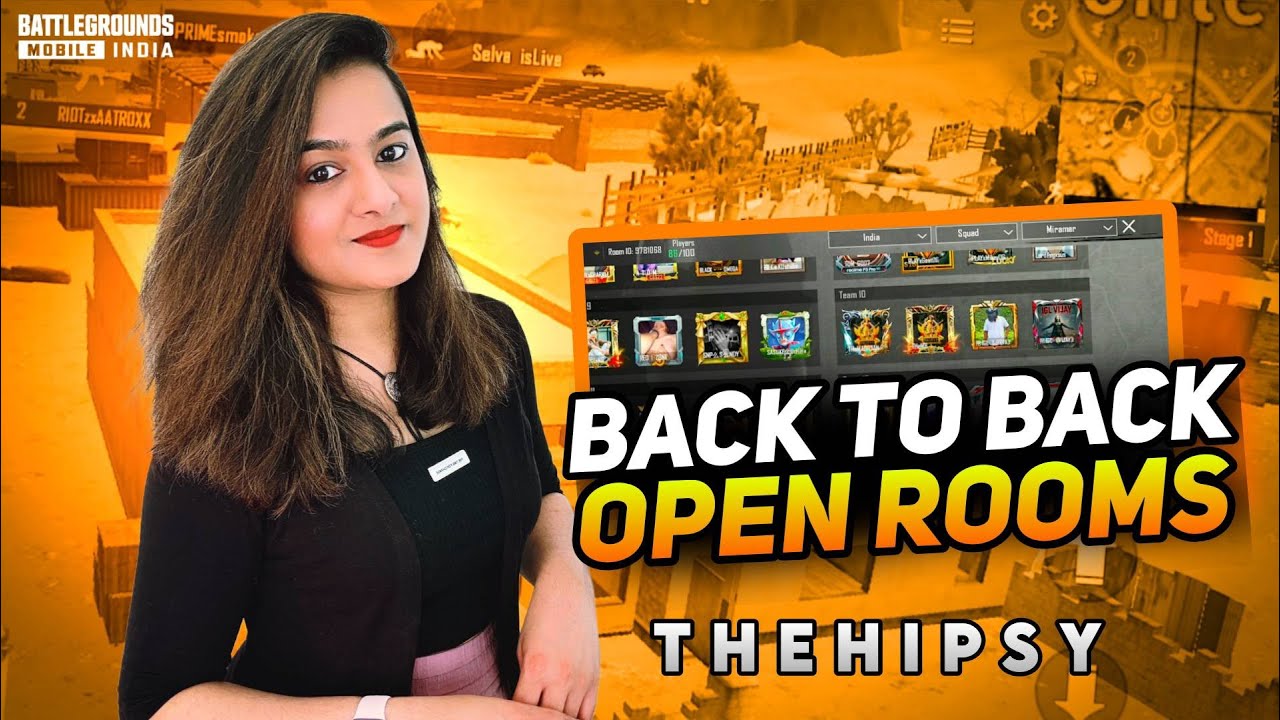 BGMI Live Room | OPEN ROOM MATCH BGMI Live TAMIL | PUBG Live Tamil | PUBG 4.0 UPDATE || THE HIPSY
