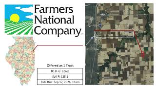 Land For Sale By Bids | 80 +/- Acres, Iroquois County, IL