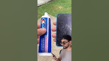 Broken cell phone with toothpaste? #lifehack #reallifehacks #experiment #funny