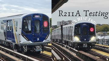 MTA R211A Testing Action On The West End Line