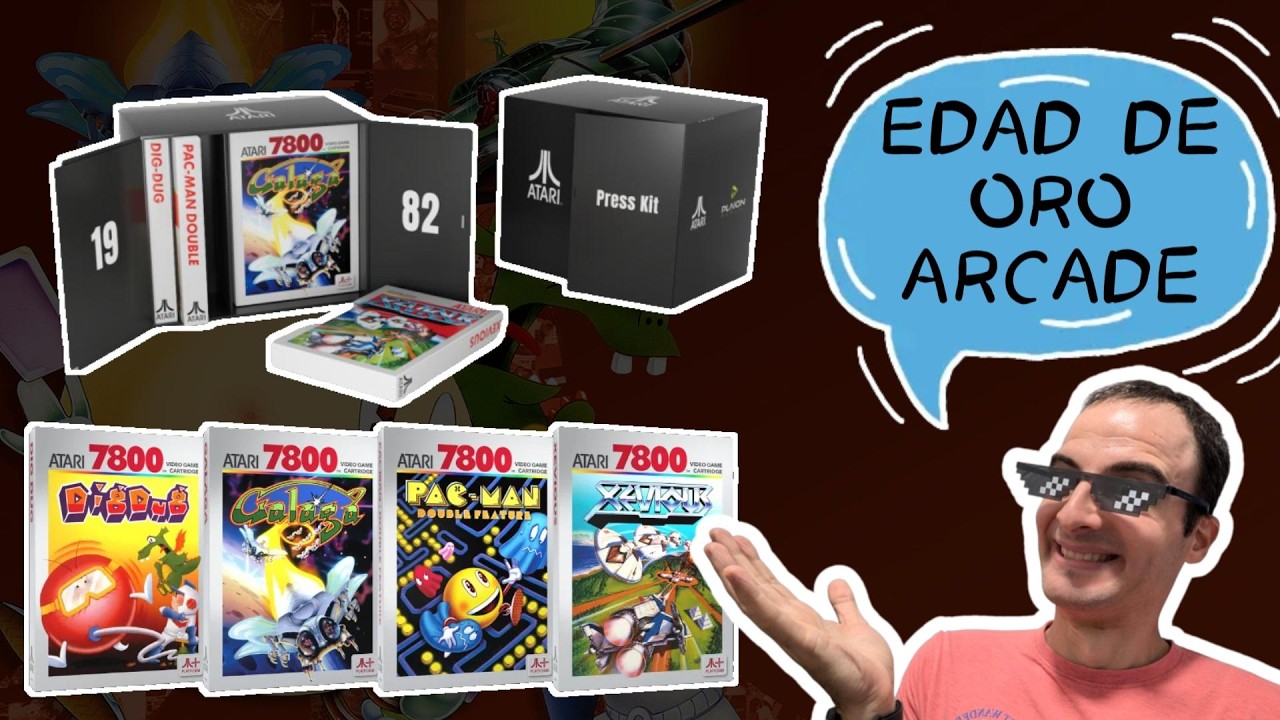 ¡Atari revive la era dorada! Galaga, Pac-Man y más en cartucho físico