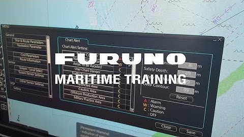 How to set up ECDIS chart alerts during monitoring | FURUNO ECDIS tutorial |