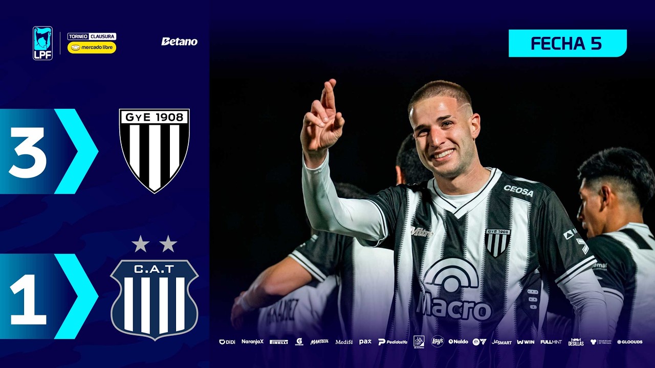 GIMNASIA DE MENDOZA 3 - 1 TALLERES | Resumen del partido | #TorneoMercadoLibre Clausura 2026 🏆