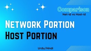 [Lec#11] Comparison between Network ID & Host ID of IPv4 Addressing