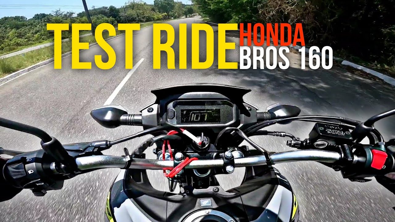 NOVA BROS 160 2025 TEST RIDE DE VELOCIDADE E FREIO ABS