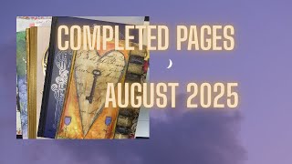 Completed Pages August 2025 | Adult Coloring Guide