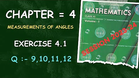 Ex 4.1 Q9,10,11,12 RD Sharma Class 11 Maths | Chapter 4 Class 11 RD Sharma  | RD class 11 Ex 4.1