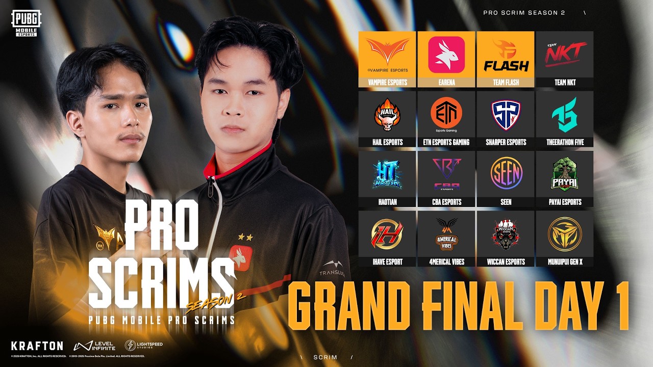 🔴สด! รายการห้องซ้อม PUBG MOBILE PRO SCRIMS Season 2 Grand Finals D1