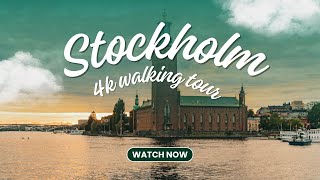 Stockholm Sweden 4K Walking Tour 🇸🇪 | Old Town (Gamla Stan) &amp; City Streets | Relaxing Travel Video
