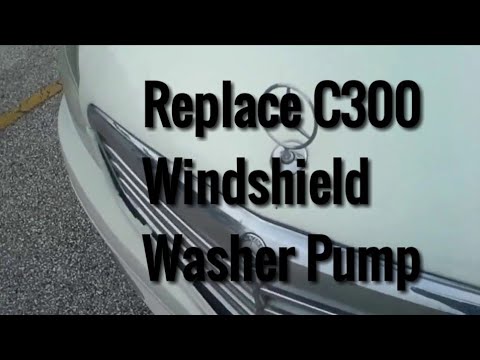 Mercedes Benz W203 C230 KOMPRESSOR Windshield Washer Pump Replacement 