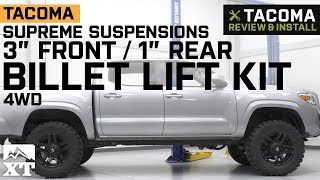 Tacoma Supreme Suspensions 3" Front / 1" Rear Pro Billet Lift Kit (2005-2019) Review & Install