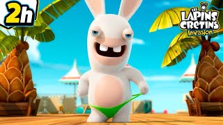 Les Lapins Se Jettent À Leau Les Lapins Crétins Invasion Compilation 2H Vacances Deté