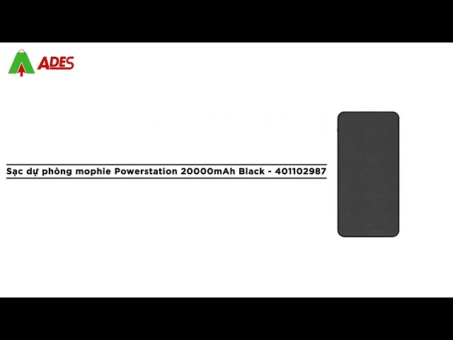 Sạc dự phòng mophie Powerstation 20000mAh Black - 401102987