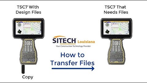 SITEWORKS How to Copy Project Data from a TSC7 to a USB - SITECH Louisiana