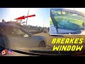 CAR WINDOW GETS SMASHED IN CRAZY ROAD RAGE INCIDENT