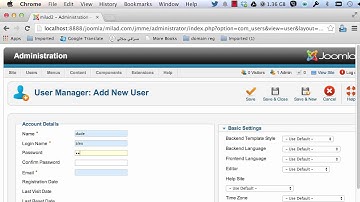How To Create User In Joomla 2.5