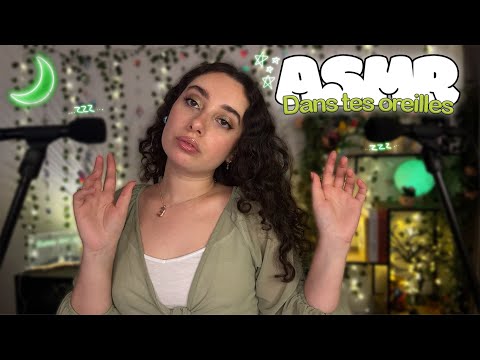 🌙 ASMR FRANÇAIS : AU CREUX DE TES OREILLES POUR TE FAIRE FRISSONNER👂🏻😍