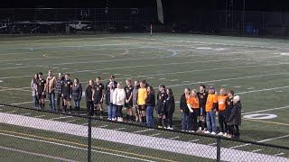 Senior Night Halftime Ceremony 10-18-22