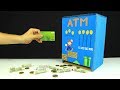 How to make ATM Piggy Bank with measurements - Just5mins #5