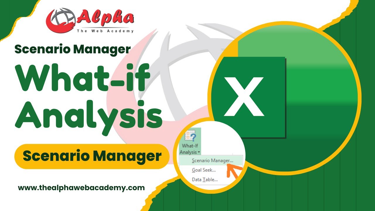 Microsoft Excel What If Analysis Scenario Manager YouTube Microsoft excel what if analysis scenario manager youtube