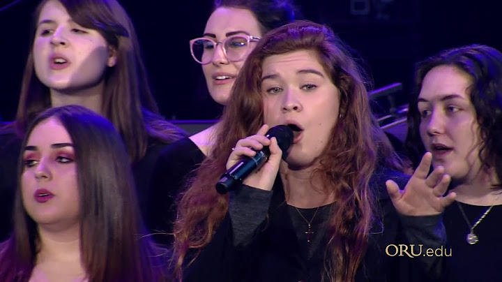 ORU Chorale singing "Order My Steps"