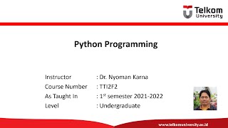 Python Programming TT-44-INT #6