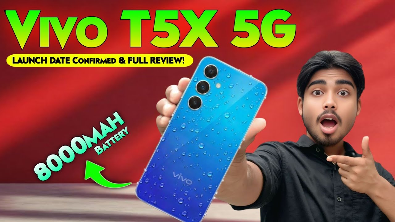 Vivo T5X 5G 🔥 India Launch Date — Full Review & Price, 8000mAhBattery, First Look & Specs, Camera| 