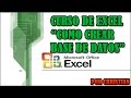 ✅ Curso de Excel【COMO CREAR BASE DE DATOS EN EXCEL ACTUALIZADO - bien explicado】