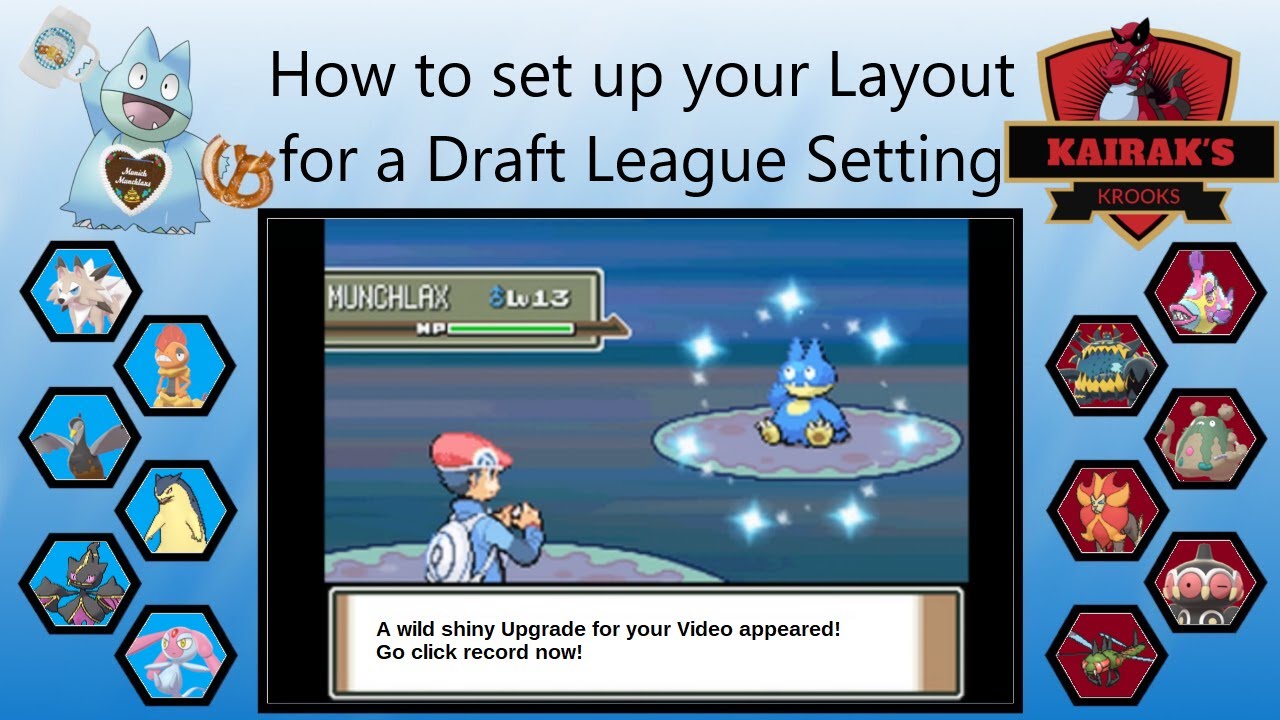 How to set up your OBSLayout for a Pokemon DraftLeagueSetting YouTube