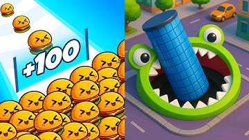 Food Run VS Hole.io Max All Levels Gameplay Android,iOS NEW UPDATE