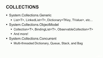 Learn Collections in C# and .NET - learn C#