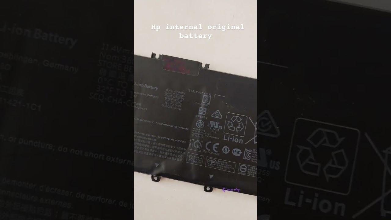 HP Laptop original battery replacement