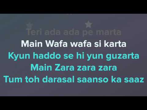 Darasal Song Atif aslam Raabta Karaoke With Lyrics Instrumental