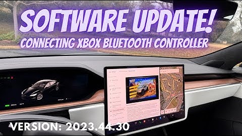 Tesla Model S Software Updates - Xbox Bluetooth Controller