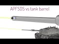 APFSDS Penetrator vs Tank Gun Barrel Simulation