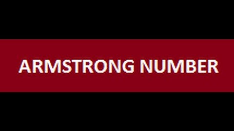 Armstrong Number