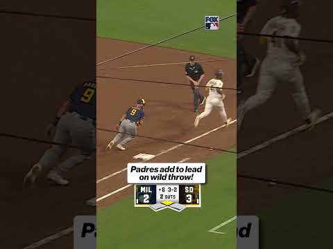 Wild play leads to Padres insurance! #MLB #Padres #NLDS