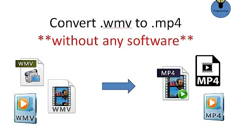 How to Convert wmv video to mp4 without any software, only using cmd, best free video converter