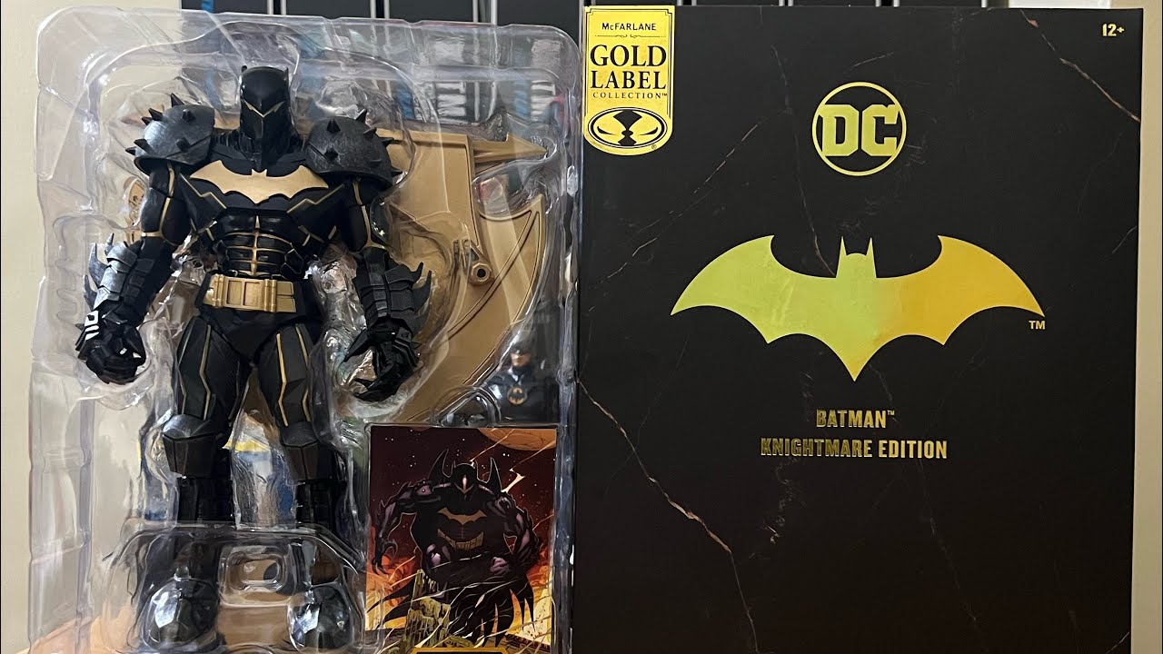 UNBOXING Mcfarlane Batman Knightmare Edition Gold Label