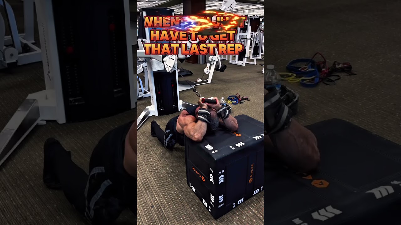 When you just have to get that last rep #fail #workout #muscle #motivation #exercise #pump #triceps